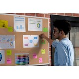 thumbnail of Tablón de anuncios de corcho antimicrobiano* Maya de Bi-Office, de 200 x 100 cm, de superficie de corcho, con marco de aluminio blanco