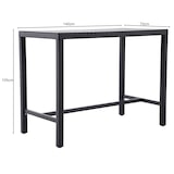 thumbnail of METRO PROFESSIONAL Gastro Bartisch Balsario, Alu/PE-Rattan, 140 x 70 cm, schwarz