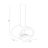 thumbnail of Chimenea de bioetanol suspendida Cervinia 2000W