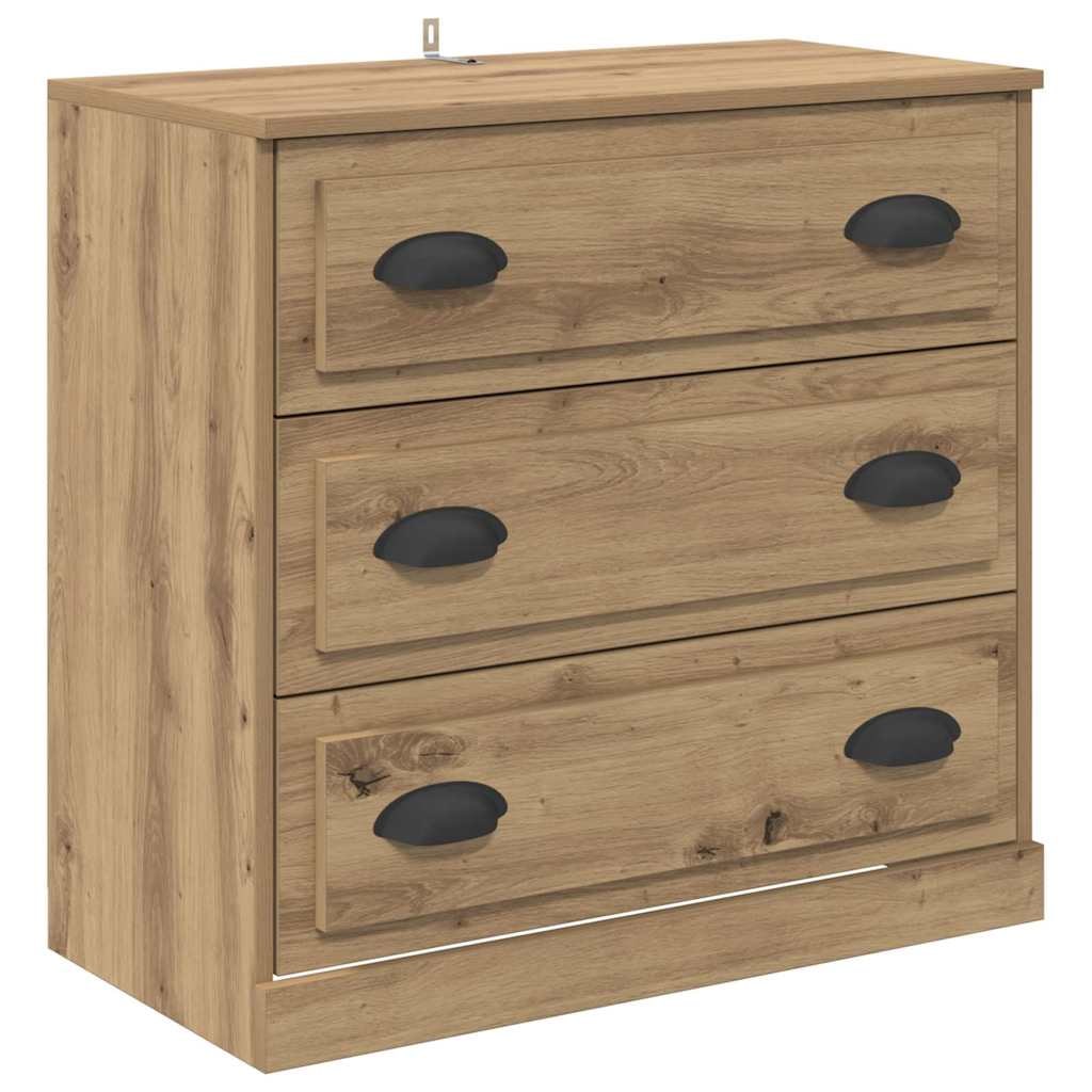 vidaXL Sideboard Artisan-Eiche 70 x 35,5 x 67,5 cm Holzwerkstoff