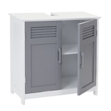 thumbnail of Mueble lavabo HWC-A85, mueble de baño 60x60x30cm ~ gris