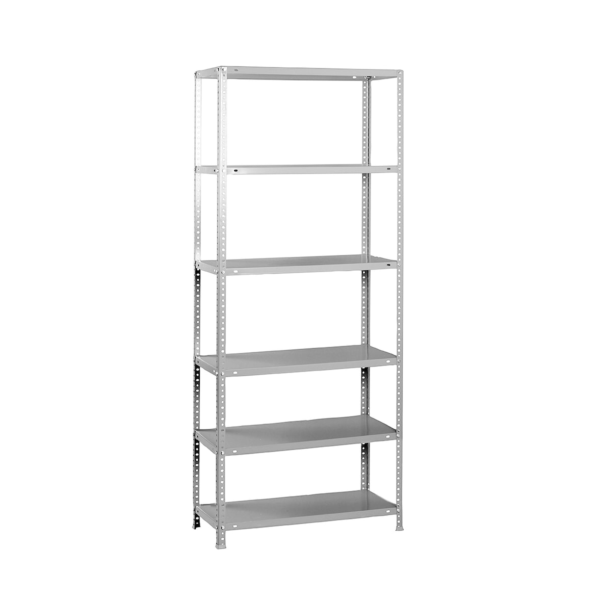 SimonRack Metallregal mit Schrauben 2000x1000x300 mm, 6 Böden, 100 kg Biegepunkt, Grau - Comfort