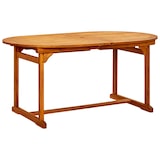 thumbnail of Mesa de comedor jardín madera maciza acacia (160-240)x100x75 cm