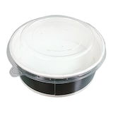 thumbnail of Boite à Salade - Carton Noir - avec Couvercle Transparent - 1300 ml - par 200