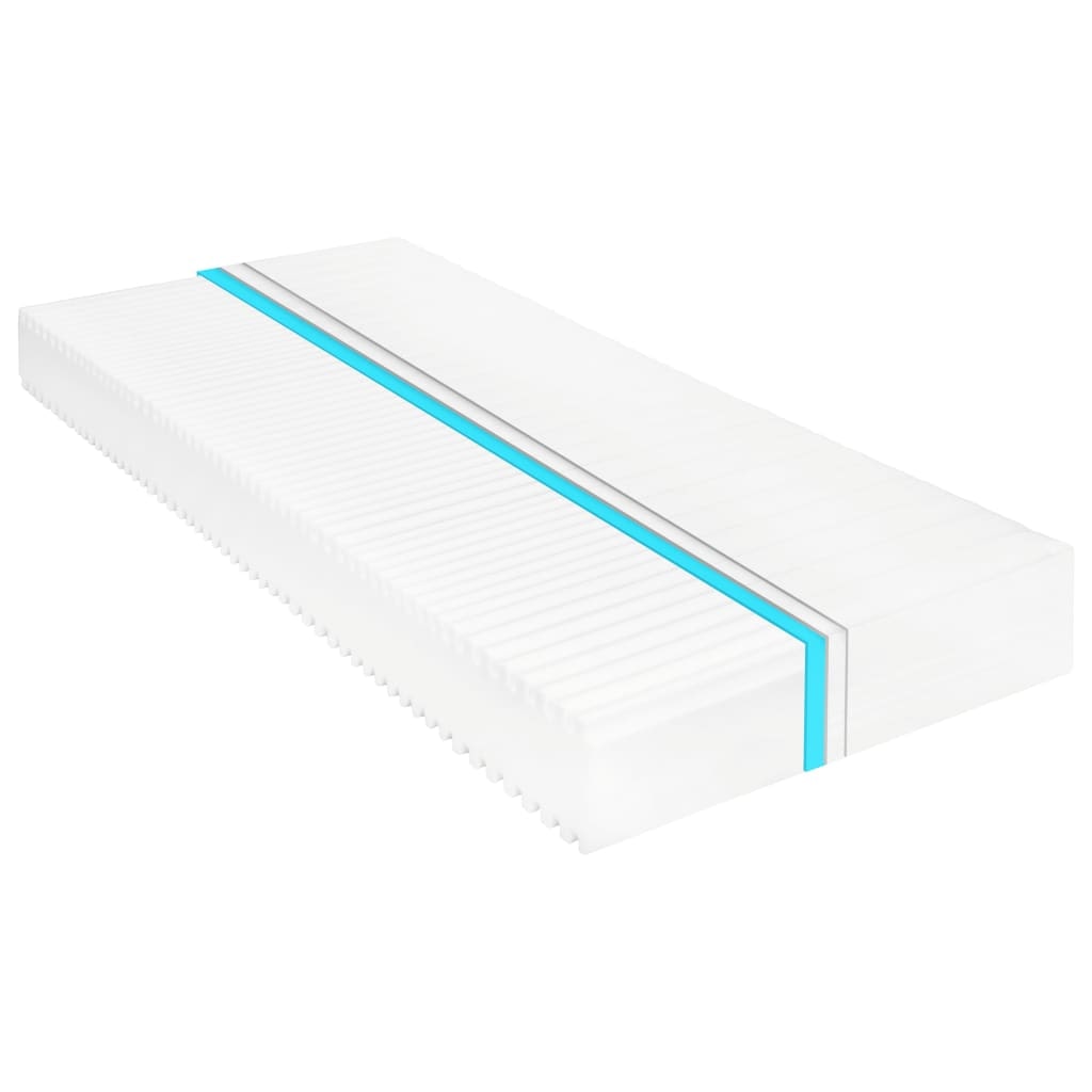 vidaXL Matratze 90 x 200 cm 7 Zonen PU Schaum 16 cm H2 H3