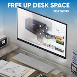 thumbnail of ONKRON Monitorhalterung Wand für 13-34 Zoll, bis 8 kg, höhenverstellbar, VESA 75x75 & 100x100, schwenkbar, neigbar, drehbar, Schwarz G150-B