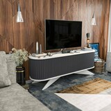 thumbnail of Dmora Mobile porta TV Desteve, Credenza da soggiorno, Armadio basso per TV, Base parete attrezzata, 180x43h60 cm, Antracite e Bianco