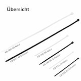 thumbnail of Scorprotect® Profi Kabelbinder aus Nylon schwarz 2,5 mm x 100 mm Beutel mit 100 Stück