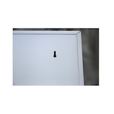 thumbnail of Stahl-Aktenschrank Metallschrank abschließbar Lichtgrau/Rot, 1800 x 800 x 383 mm, 530334