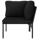 thumbnail of vidaXL 6-delige tuin loungeset met kussens zwart PVC