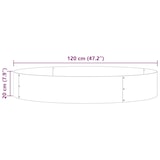 thumbnail of vidaXL Gartenblumentopf Silber 120 x 120 x 20 cm Verzinkter Stahl