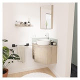 thumbnail of Meuble simple vasque décor chêne  45cm  SORRENTO