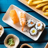 thumbnail of BIOZOYG 100 Stück Dipschälchen 125ml rechteckig Einwegschälchen Palmblattschälchen Snackschälchen, kompostierbar, ideal für Fingerfood und Snacks