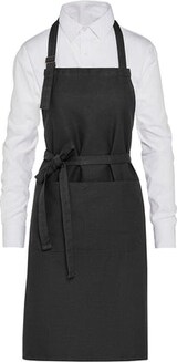 thumbnail of LISBON - Organic Heavyweight Bib Apron with Pocket: One Size / Caramel