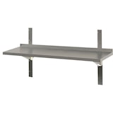 thumbnail of KBS wandplank 1 plank met opstaande rand 1200x300x40 mm roestvrij staal met handbescherming vouw