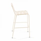 thumbnail of Hochstuhl aus elfenbeinfarbenem Metall