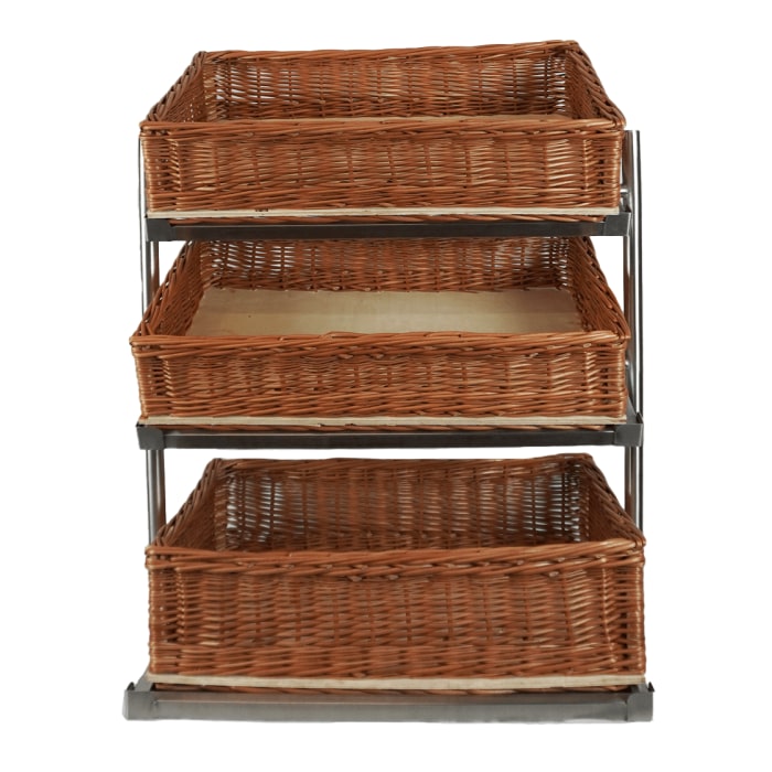 Combisteel Brotkorb-Etagere 3-stufig – inkl. Körbe, für GN 1/1