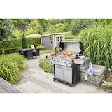 thumbnail of Tarrington House 5-Brenner Gasgrill Mohim, Edelstahl / Stahl, 150 x 58 x 131 cm, Seitennbrenner, Thermometer, Ablagetisch, fahrbar, silber / anthrazit