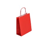 thumbnail of Borsa shopper manici intrecciati ROSSA 18+8x22 cm per 300 unità – Gimex