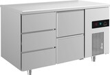 thumbnail of Gastro Edelstahl Kühltisch Umluft 3/2 Schubladen 1400x700x850mm -2/+8°C  281l