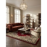 thumbnail of Teppich Waschbar Orient-Design Modern Strapazierfähig Esszimmer Flur Rot 200x290 cm OEKO-TEX Schadstoffgeprüft – ALETSCH von Kadima Design