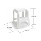 thumbnail of Taburete de plástico con escalón, silla escalera práctica dos escalones