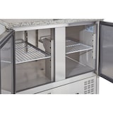 thumbnail of GastroHero Pizzatisch ECO 900 mit Granitplatte Kühltisch 2 Türen 900x700 mm Pizza Vorbereitungstisch für 5x GN 1/6 Behälter Umluftkühlung +2 bis +8 °C