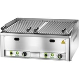 thumbnail of Griglia pietra lavica gas in acciaio inox. Accensione piezoelettrica. Alimentazione metano e GPL. Cassetto raccolta residui. Potenza 13kW. FIMAR GL66