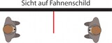 thumbnail of Dreifke® | Schild Rettungszeichen, Erste Hilfe E003 Fahnenschild- 150x150x0.45 mm Aluminium glatt, langnachleuchtend