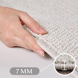 thumbnail of Carpetsale24 Teppich 280x370 cm Creme, Einfarbig & Weich, Moderner Schlingenflor für Loft oder große Wohnzimmer, Pflegeleicht & Stilvoll