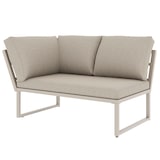 thumbnail of Merax Gartenlounge Set für 7-8 Personen, inkl. Tisch mit Holzoptik-Glasplatte, 2 Sesseln & 3 2-Sitzer-Sofas mit Seilgeflecht, Beige