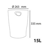 thumbnail of Exacompta 45384D 8x BEE BLUE, Papierkorb ECOBIN, 263x263x335 mm, sortiert - Türkis