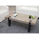 thumbnail of Couchtisch HWC-A15b, Wohnzimmertisch, Tanne Holz rustikal massiv MVG-zertifiziert 40x120x60cm