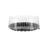 thumbnail of MONOUSO - Plastikbehälter für Kuchen APET Schwarz Ø31cm (90 Stück)