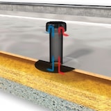 thumbnail of Entspannungslüfter Dachraumbelüfter DN 100 PVC-Anschluss verlängerbar