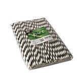 thumbnail of PAPSTAR 1000 Trinkhalme, Papier Ø 6 mm · 24 cm schwarz/weiss "Stripes"