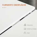 thumbnail of Klapptisch Esstisch 120x80x73 cm Weiß+Eiche mit Rollen klappbarer Tischplatte platzsparend vielseitig für Küche Esszimmer Balkon