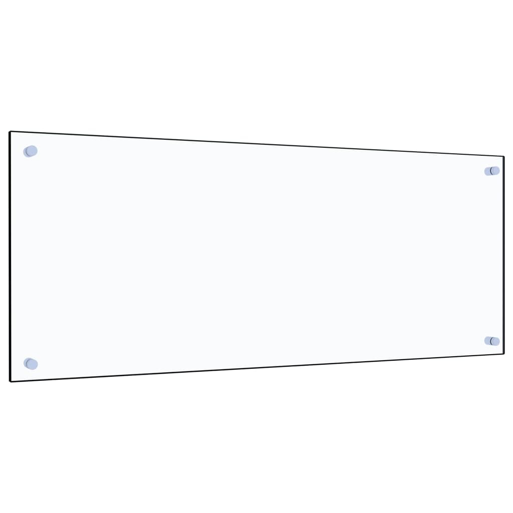 DELUKE® Küchenrückwand Glas - 100x40cm Transparent Wandverklediung Küche Wandschutz Spritzschutz Herdspritzschutz Glasplatte Rückwandküche Küchenwand
