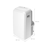 thumbnail of METRO PROFESSIONAL Mobiles Klimagerät MAC3524C, Kunststoff, 46.7 x 39.7 x 76.5 cm, 3500 W, 12000BTU, Entfeuchtungsfunktion, Timer, weiß