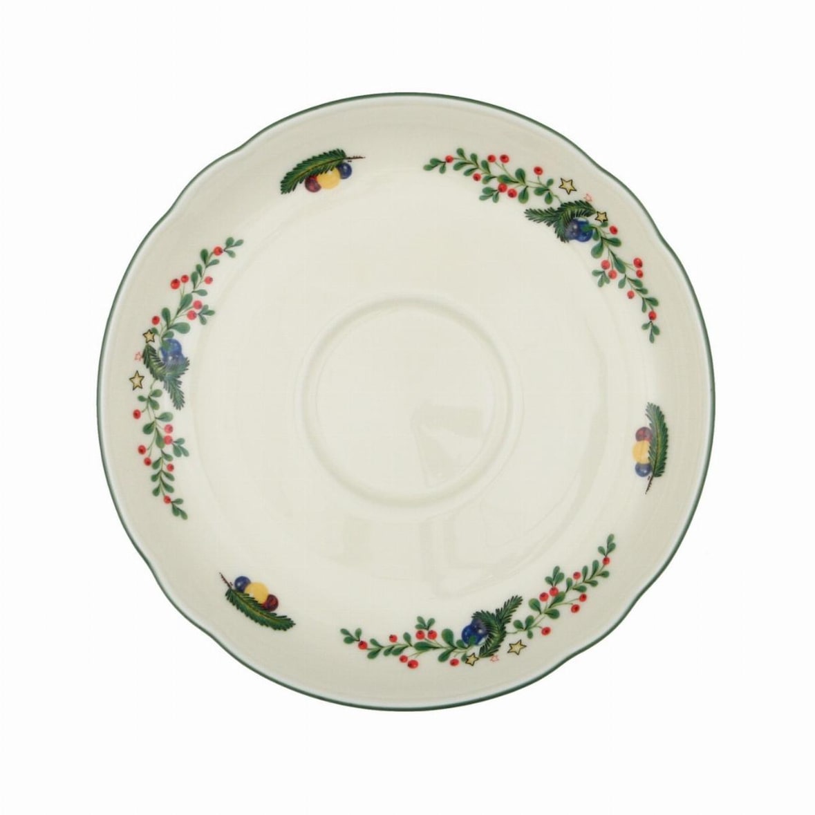 Kombi-Untertasse 15 cm - Seltmann Weiden Marieluise - Dekor Weihnachten - 2 Stück