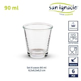 thumbnail of San Ignacio VIVALTO - Juego de 6 Vasos Café de Vidrio 90ml