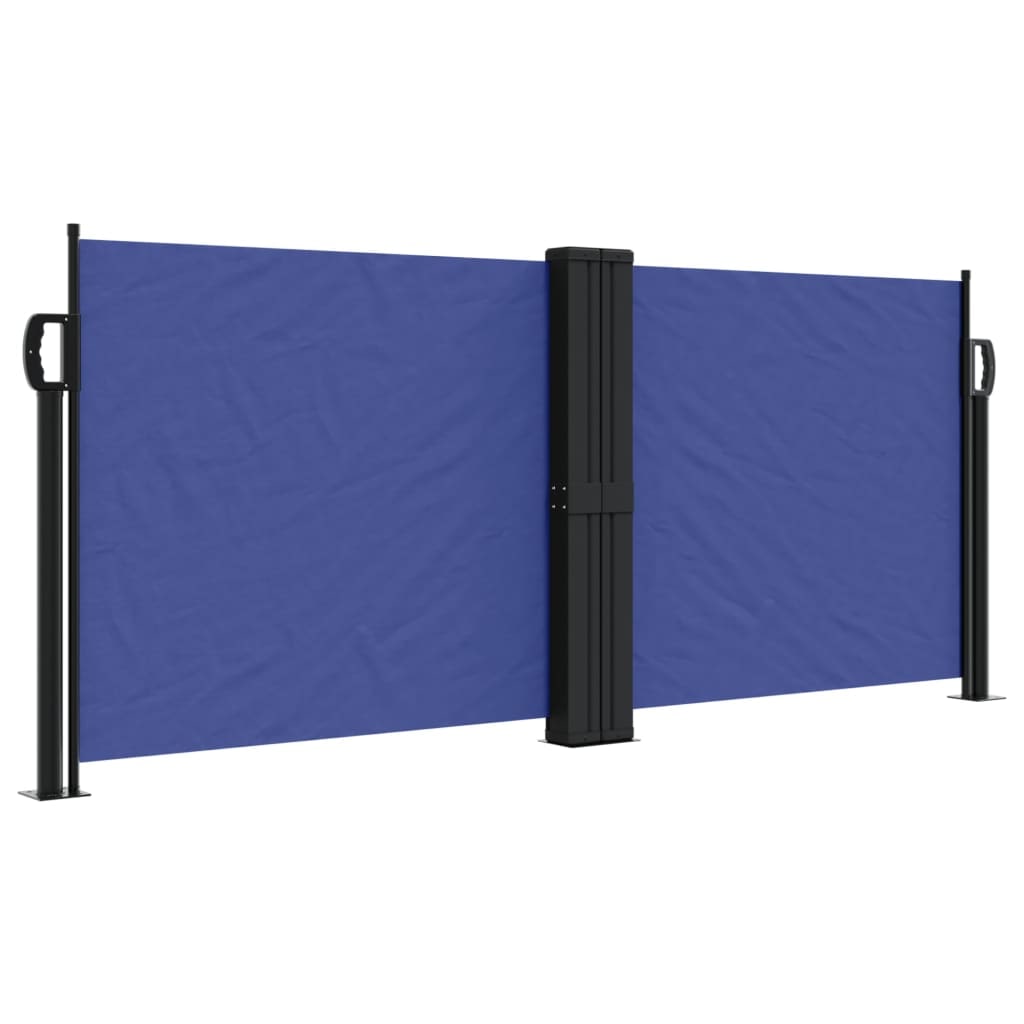vidaXL Seitenmarkise Ausziehbar Blau 100x1000 cm
