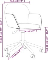 thumbnail of vidaXL Esszimmerstühle 2 Stk. Drehbar Creme Stoff