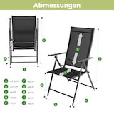 thumbnail of Albatros Gartenstühle 4er Set Aruba Gartenstühle Klappbar mit robustem Metallgestell und hoher Belastbarkeit bequeme Klappstühle
