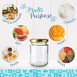 thumbnail of 20 Frascos de Vidro Redondos Vazios 250 ml com Tampa, Compotas, Conservas, Mel, Doces, Casamento