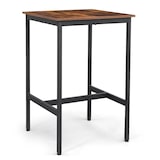 thumbnail of Helloshop26 - Table haute table de bar carrée cadre en acier robuste 60 x 60 x 90 cm montage facile pour cuisine salon style 12_0007677