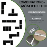 thumbnail of Multifunktionstisch 3er-Set 100 x 60 cm Tapeziertisch 90kg Gesamtbelastung höhenverstellbar Camping