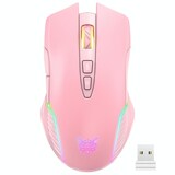 thumbnail of Souris Sans Fil Ergonomique Avec Éclairage RGB Et Longue Autonomie Rose YONIS