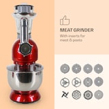 thumbnail of Klarstein Lucia Küchenmaschine 3-in-1 1800 W / 2,7 PS 5 Ltr Edelstahl BPA-frei Rot