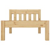 thumbnail of Bettrahmen Einzelbett 80x200 Futonbett Kieferbett Massivholz natur mit Rollrost 60.38-08